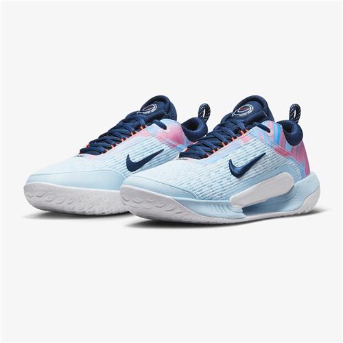 Nike Zoom Court NXT HC Mens Tennis Shoes (Glacier Blue/Midnight navy)