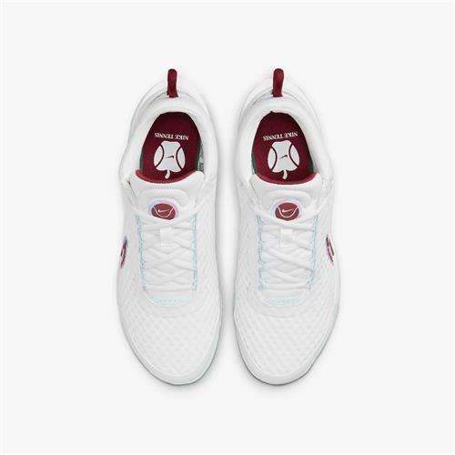 Nike Zoom Court Pro HC Womens Tennis Shoes (White/Dark Beetroot)