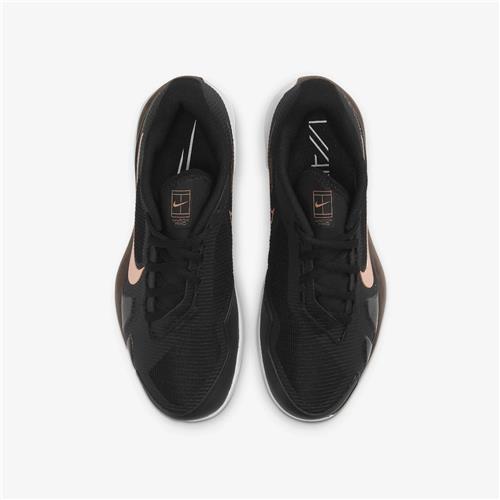 Nike Zoom Vapor Pro HC Womens Tennis Shoes (Black/MTLC Red Bronze/White)