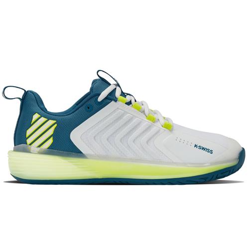 K-Swiss Ultrashot 3 Mens Tennis Shoes (White/Celestial/Primrose)
