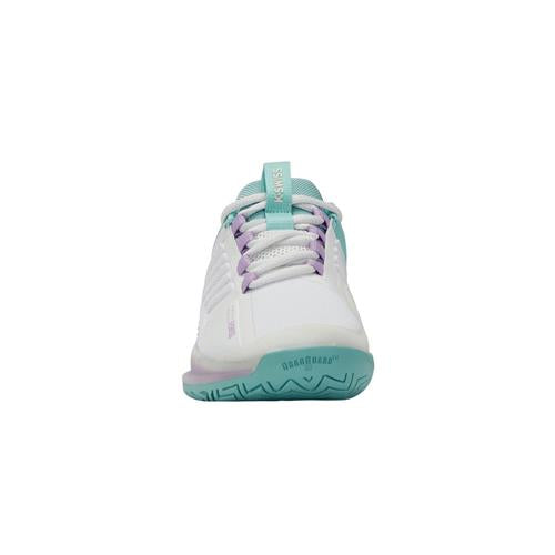 K-Swiss Ultrashot 3 Womens Tennis Shoes (White/Angel Blue/Lilac)