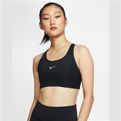 Nike DriFit Swoosh 1PP Bra (Black)