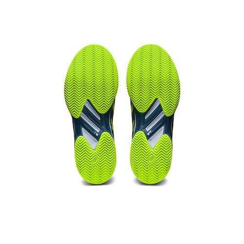 Asics Solution Speed FF 2 Men's Clay Tennis Shoes (Steel Blue/Hazard Green)