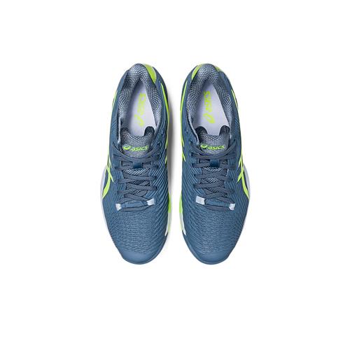 Asics Solution Speed FF 2 Men's Tennis Shoes (Steel Blue/Hazard Green)