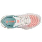 K-Swiss Hypercourt Express 2 HB Womens Shoes (Blanc de Blanc/Nile Blue/Desert Flower)