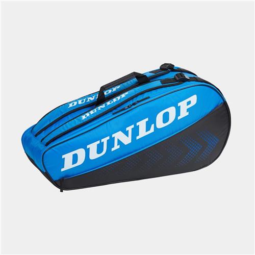 Dunlop FX Club 6 Racquet Bag 2023 (Black/Blue)