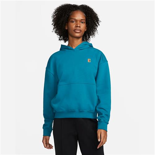 NikeCourt Women's Fleece Tennis Hoodie (Green Abyss)