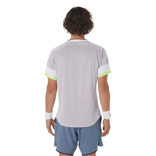 Asics Men's Match Short Sleeve Top (Dusk Violet/Soft Sky)