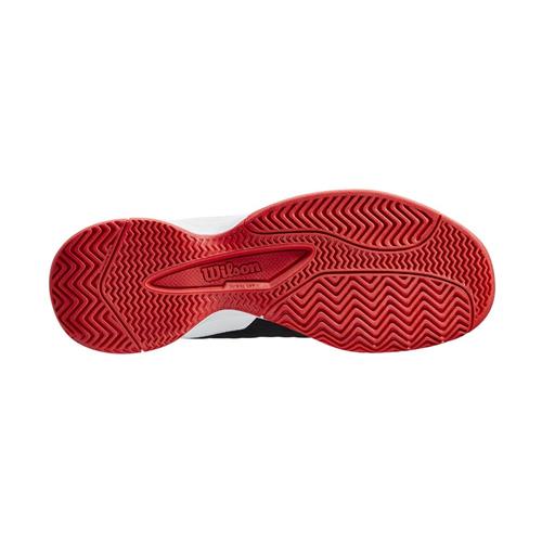 Wilson Rush Pro Junior tennis Shoes (Black/White/Red)