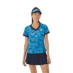 Asics Women's Match Graphic SS Top (Reborn Blue)
