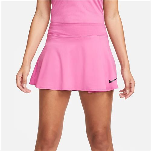 Nike Court Dri-Fit Victory Womens Flouncy Tennis Skirt (Cosmic Fuchsia/Black)