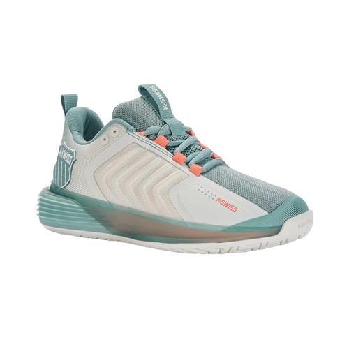 K-Swiss Ultrashot 3 Women's Tennis Shoes (Blanc/Nile/Desert Flower)