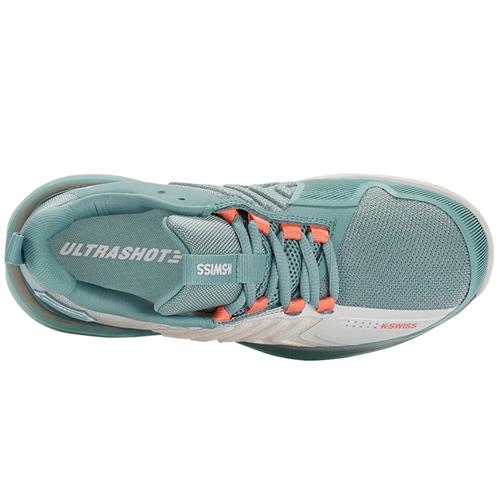K-Swiss Ultrashot 3 Women's Tennis Shoes (Blanc/Nile/Desert Flower)