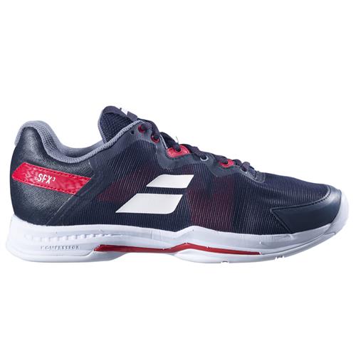 Babolat SFX3 All Court Men's Tennis Shoes (Black/Poppy Red)