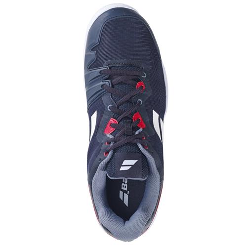 Babolat SFX3 All Court Men's Tennis Shoes (Black/Poppy Red)