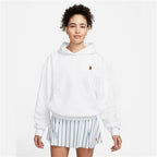 NikeCourt Women's Fleece Tennis Hoodie (White)