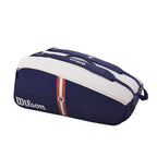 Wilson Roland Garros Super Tour 9 Pack Racquet Bag (Navy/White/Clay)