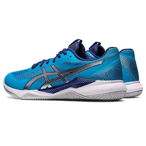 Asics Gel-Tactic Mens Indoor Shoe (Island Blue/Pure Silver)