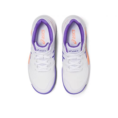Asics Gel-Resolution 9 GS Junior Shoes (White/Amethyst)