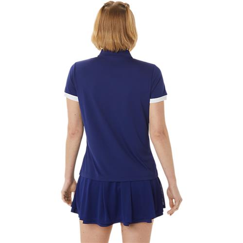 Asics Womens Court Polo Shirt (Dive Blue)