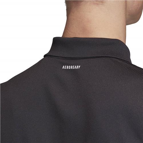 Adidas Club Solid Polo (Black/Silver)