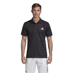 Adidas Club Solid Polo (Black/Silver)