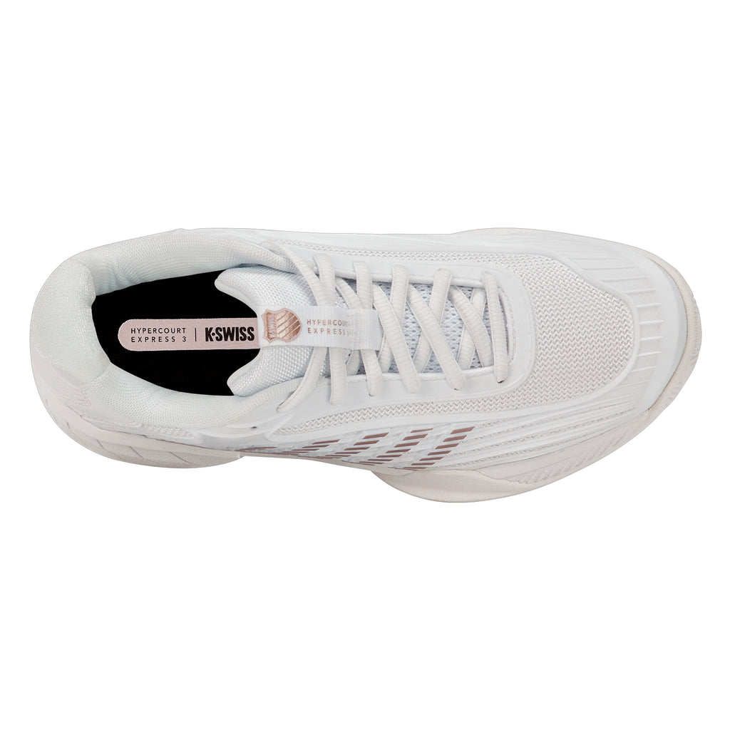 K-Swiss Hypercourt Express 3 Allcourt Kids Shoes (White/Rose)