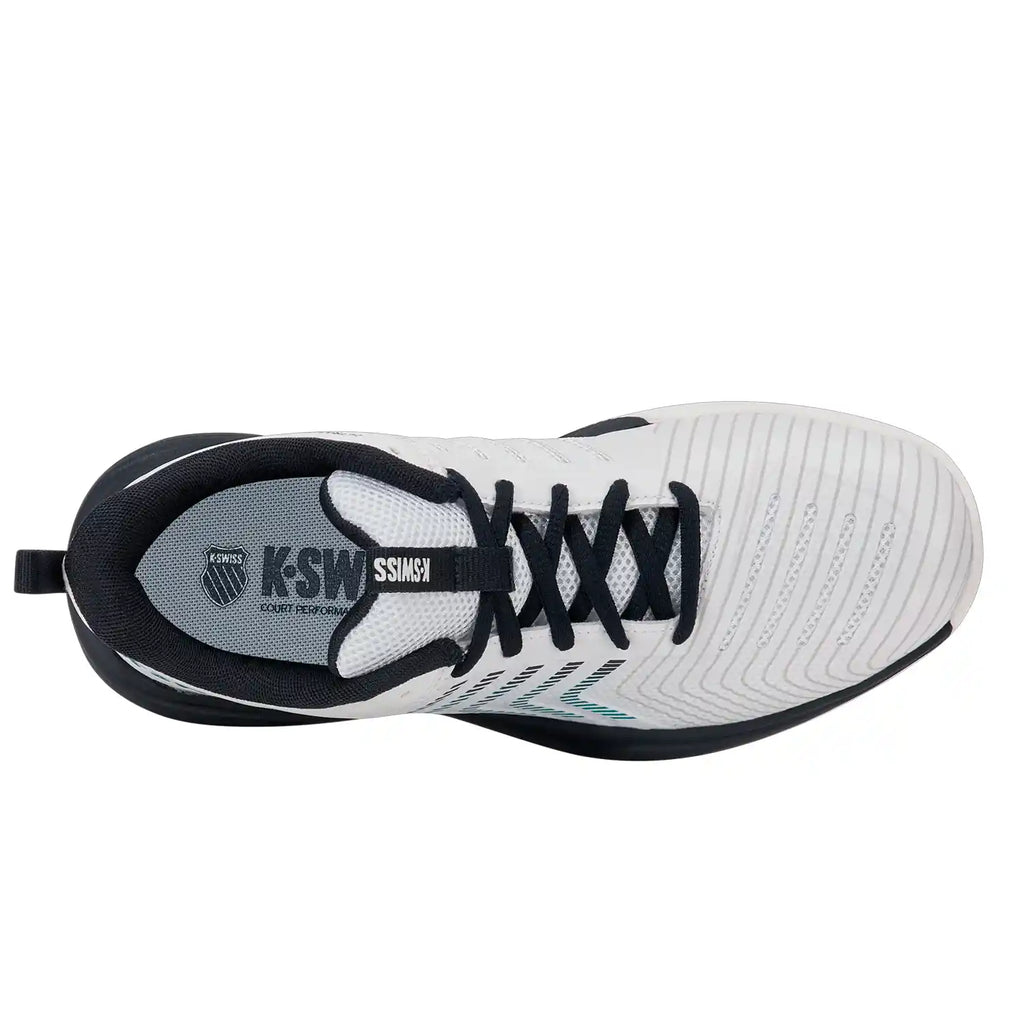 K-Swiss Ultrashot Light All-Court Junior Shoes (White/Carbon/Baltic)