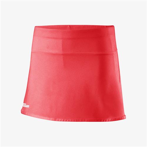 Wilson Girl's Team II 11 Skirt (Fiery Coral)