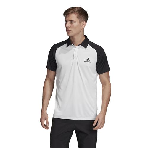 Adidas Mens Club C/B Polo (White/Black)