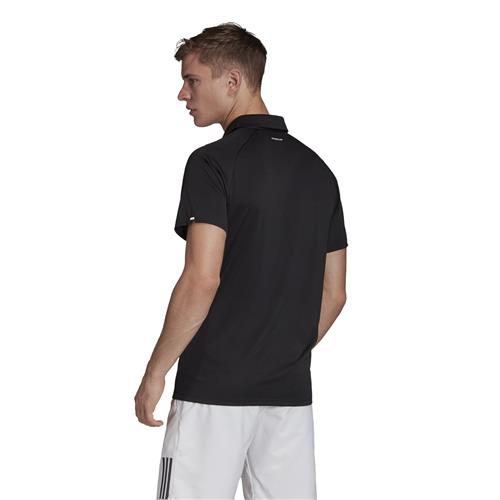 Adidas Mens Club C/B Polo (Black/White/Black)