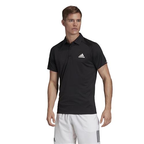 Adidas Mens Club C/B Polo (Black/White/Black)