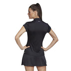 Adidas Womens Club 3 Str Polo (Black/Silver/White)
