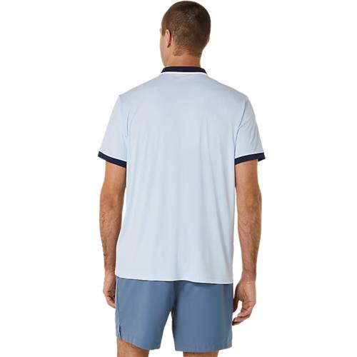 Asics Men's Court Polo Shirt (Soft Sky/Midnight)