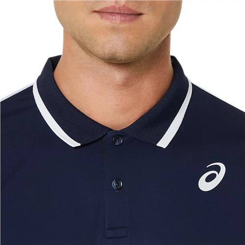 Asics Men's Court Polo Shirt (Soft Sky/Midnight)
