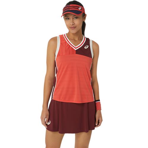 Asics Women's Match Tank (Red Snapper)