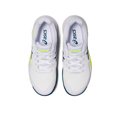 Asics Gel-Resolution 9 GS Junior Tennis Shoes (White/Restful Teal)