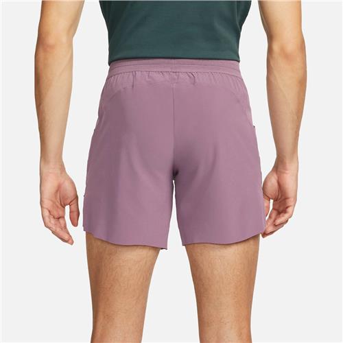 Rafa Men's Nike Dri-Fit Advantage 7" Tennis Short (Violet Dust/Green Glow/White)