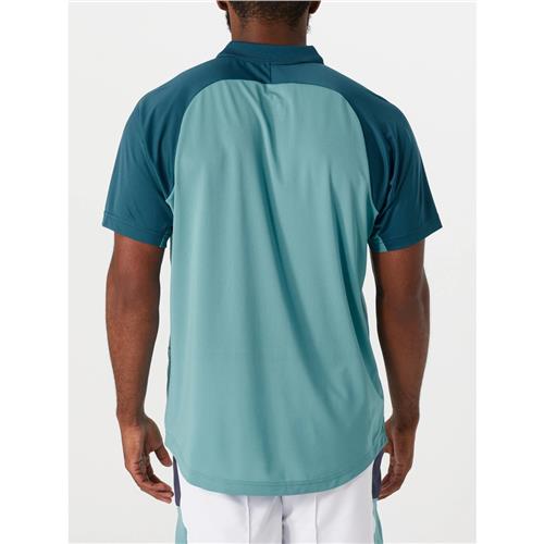 Asics mens Court Polo-Shirt (Aquamarine)