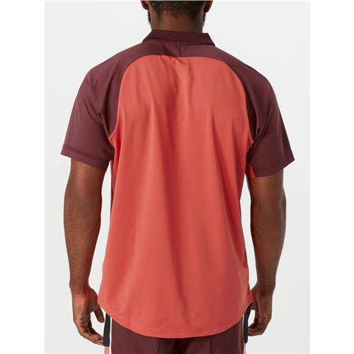 Asics Mens Court Polo-Shirt (Red Snapper)