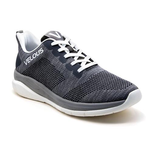 Velous Skyline Lace-Up Shoe (Grey White)