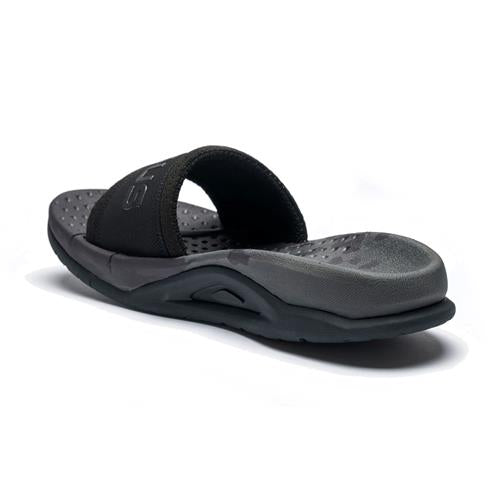 Velous Laguna Slide (Dark Grey Black)
