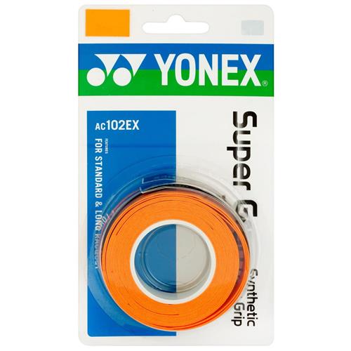 Yonex Super Grap Overgrip 3 Pack (Orange)