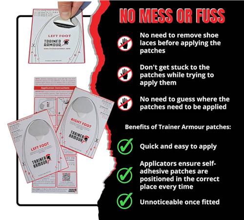 Trainer Armour Big Toe Hole Preventer black