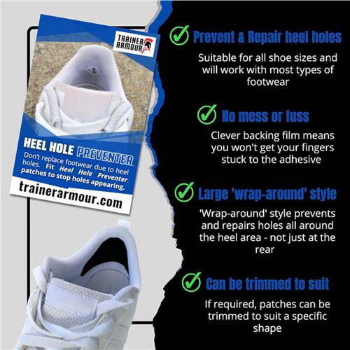Trainer Armour Heel Hole Preventer black