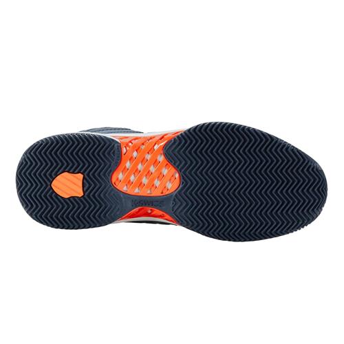 K-Swiss Hypercourt Express 2HB Men's Tennis Shoes (Windward Blue/Orion Blue/Scarlet Ibis)