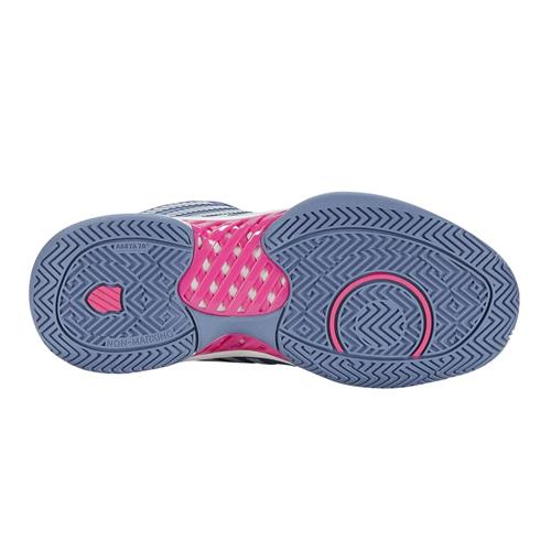 K-Swiss Hypercourt Express 2 AC Women's Tennis Shoes (Blu/Blush)
