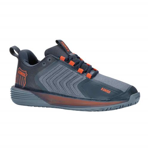 K-Swiss Ultrashot 3 AC Men's Tennis Shoes (Orion Blue/Windward Blue/Scarlet Ibis)