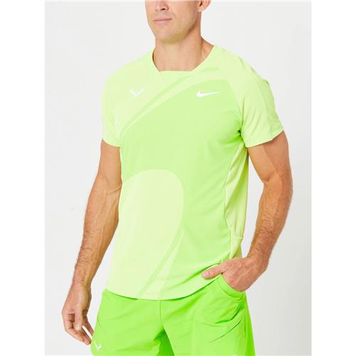 RAFA Men's Nike DriFit Advantage Short Sleeve Top (Action Green/White)