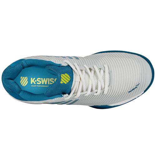 K-Swiss Hypercourt Express 2 AC Mens Tennis Shoes White/Celestial/Evening Primrose)